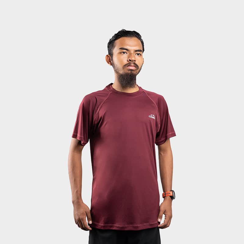 Gambar T-Shirt Running Core Maroon 2