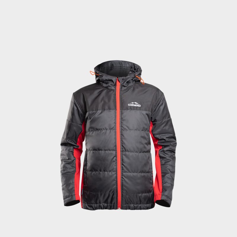 Gambar Jaket Puff Cooper Hitam Merah 2
